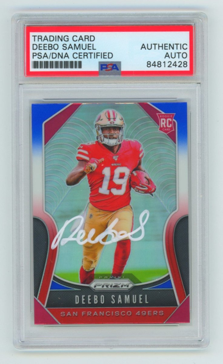 Deebo Samuel 2019 Panini Prizm Red White Blue RC Auto PSA DNA Authentic 49ers