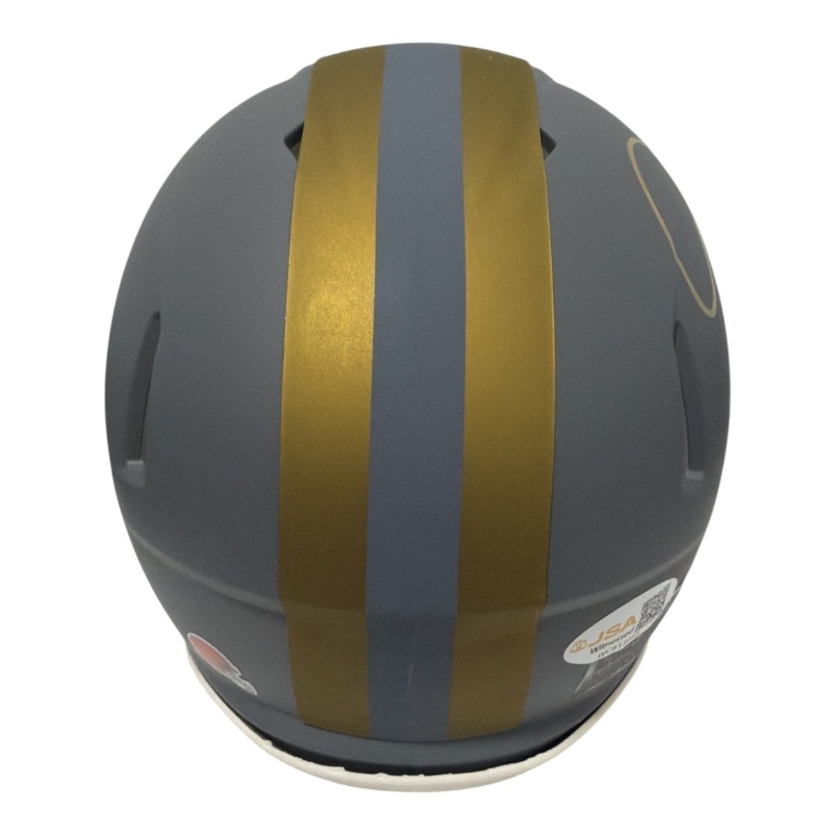 Eric Metcalf Signed Cleveland Browns Slate Mini Helmet JSA Witness COA