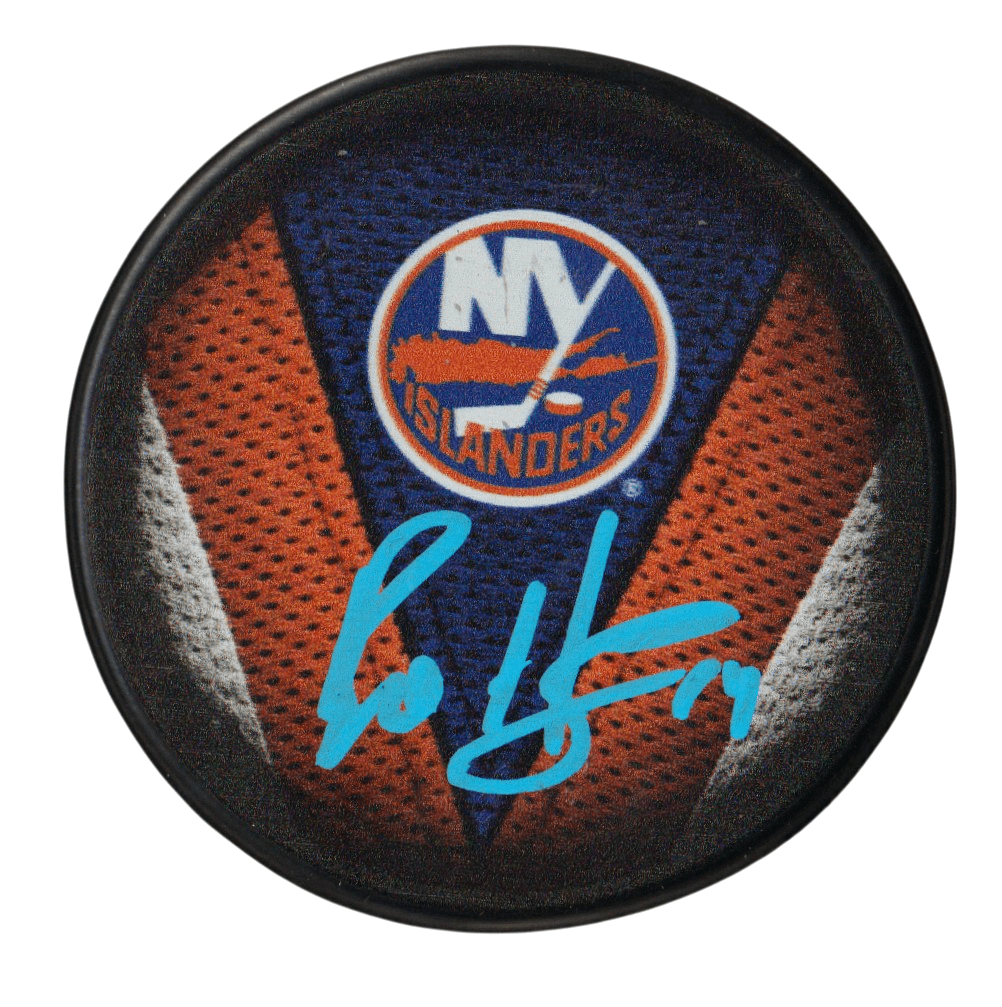 Bo Horvat Signed New York Islanders Jersey Puck Beckett Witness BAS COA
