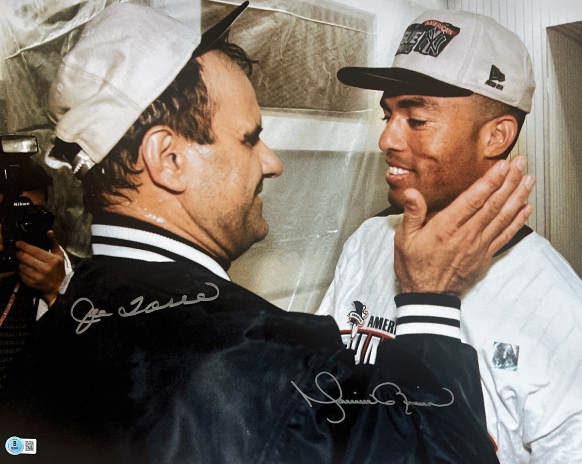 Mariano Rivera & Joe Torre Dual Signed Auto 16x20 Photo Beckett Witness BAS COA