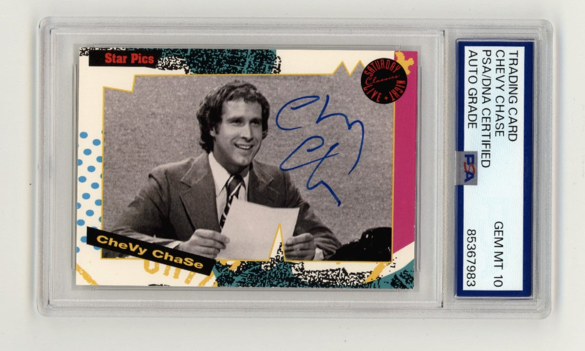 Chevy Chase 1992 Star Pics Saturday Night Live #118 SNL Signed PSA 10 Auto