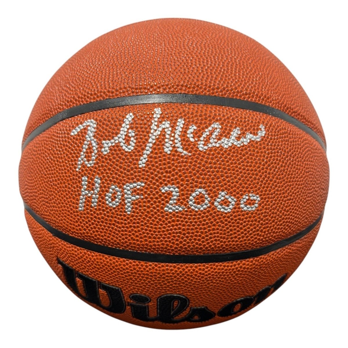 Bob McAdoo Signed Wilson NBA Basketball w/ HOF 2000 JSA Witness COA