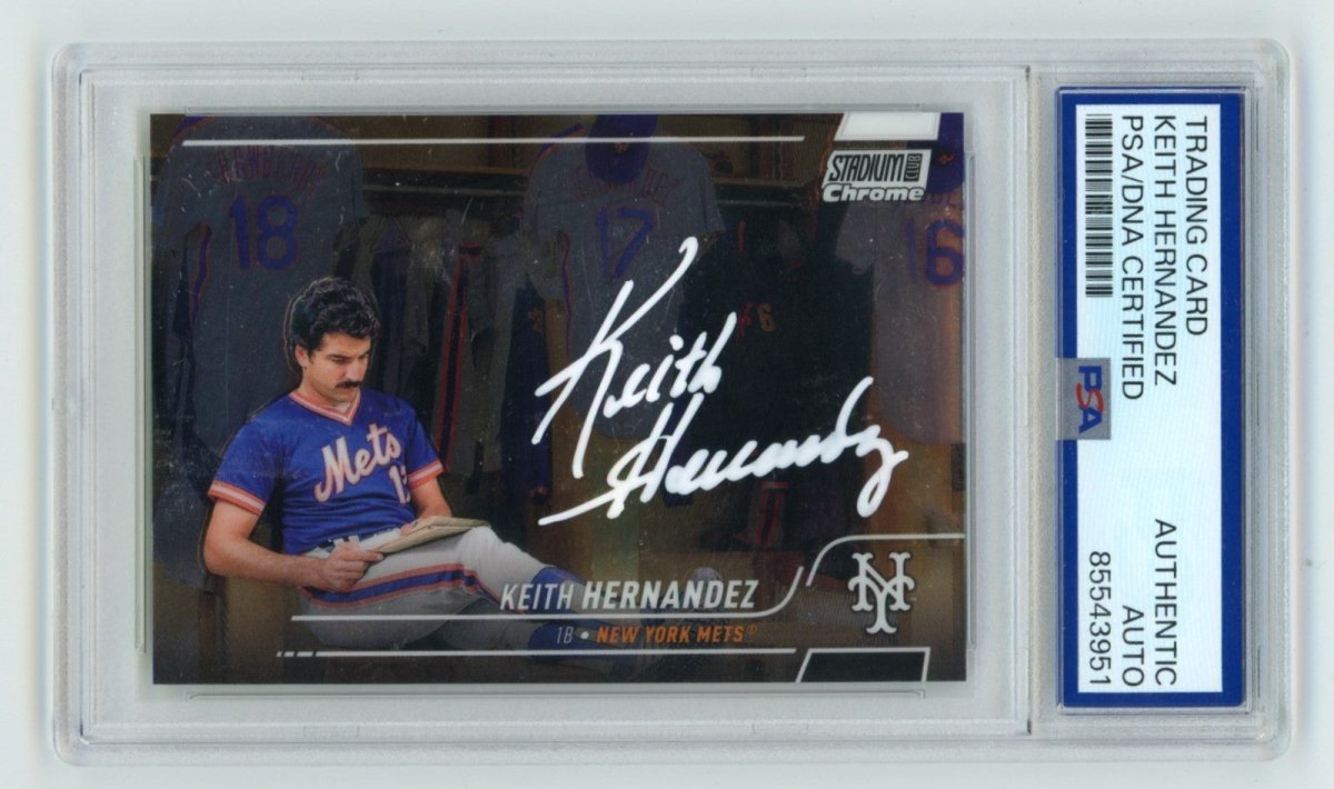 Keith Hernandez 2022 Topps Stadium Club Chrome #220 Signed PSA Authentic Auto