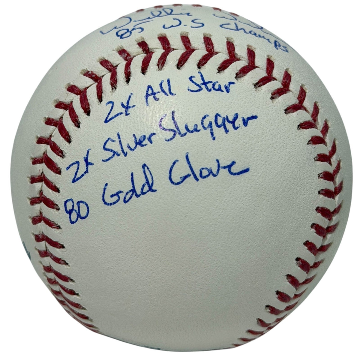 Willie Wilson Signed Autographed ROMLB Baseball w/ 6x Stat Insc JSA Witness COA