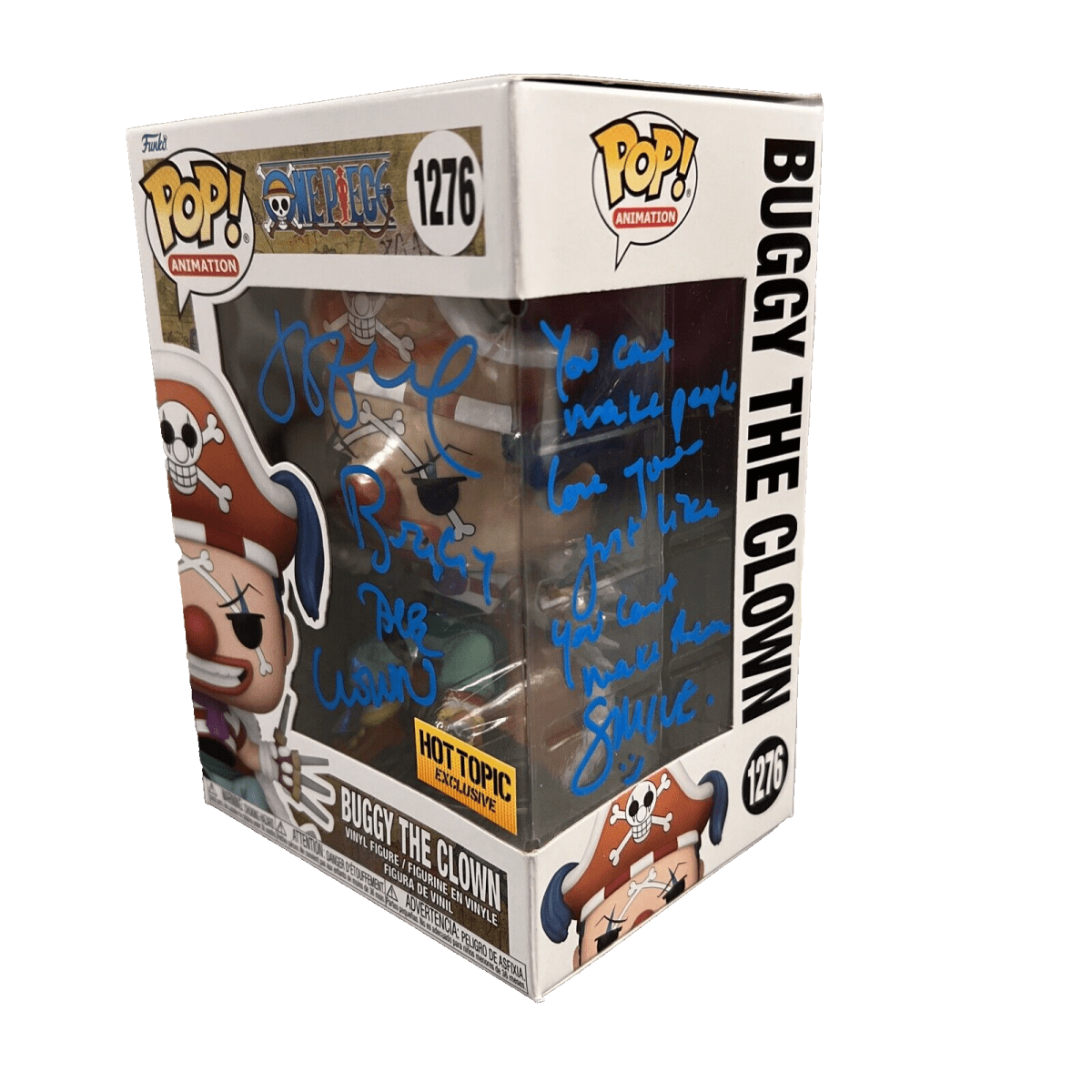 Jeff Ward Signed Auto Buggy the Clown #1276 One Piece Funko Pop w/ Insc. JSA COA