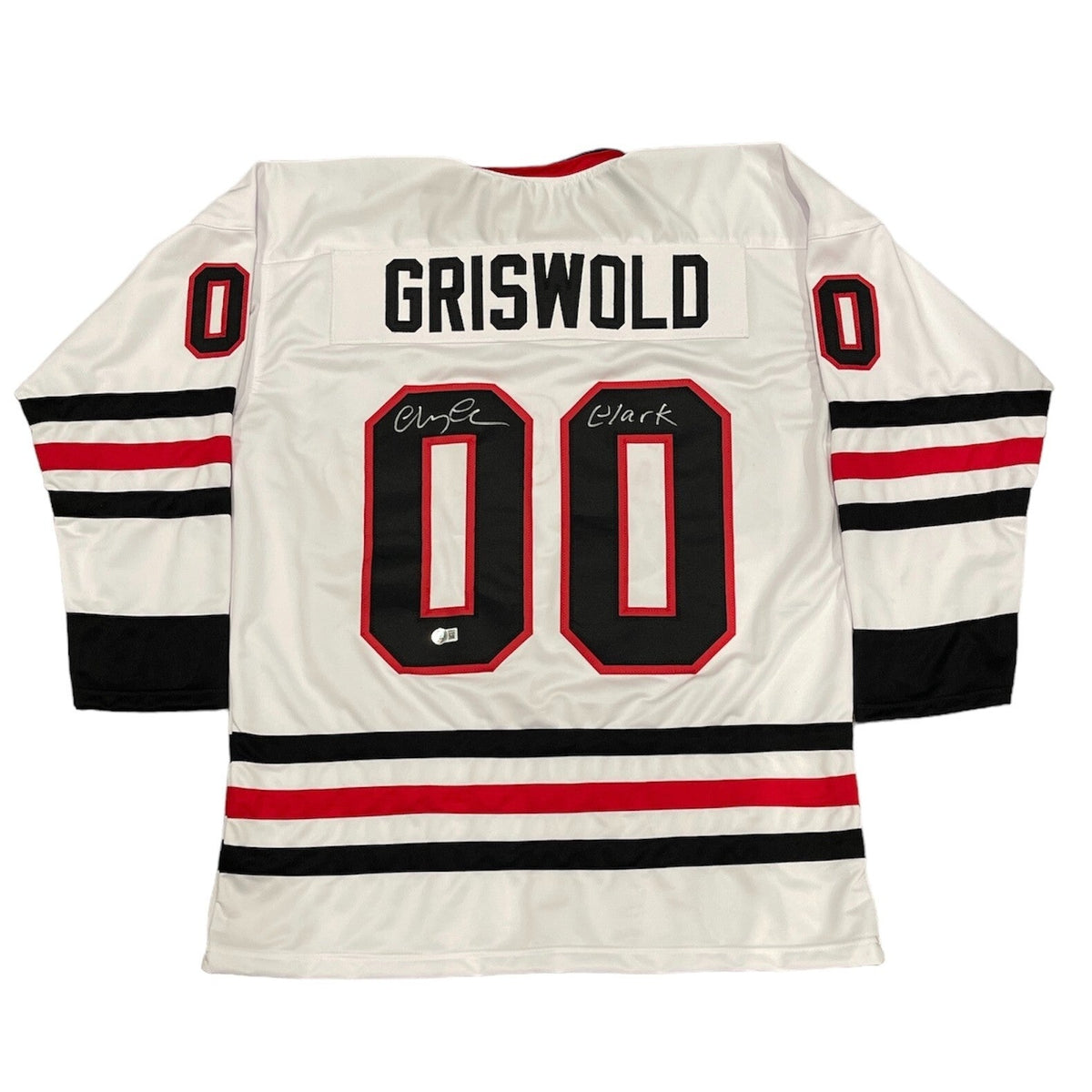 Chevy Chase Signed Custom Chicago Griswold Jersey w/ Clark Beckett Wit BAS COA