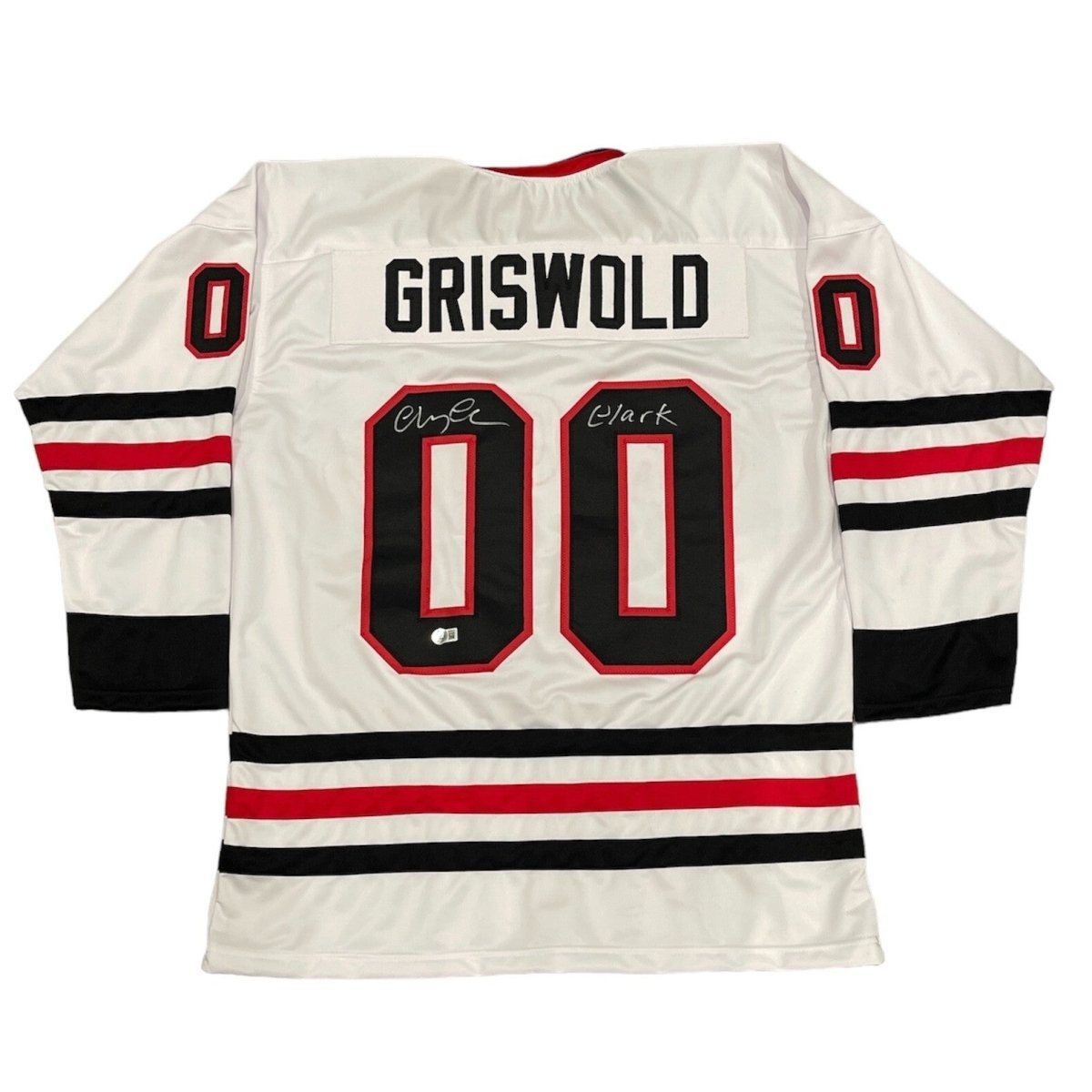 Chevy Chase Signed Custom Chicago Griswold Jersey w/ Clark Beckett Wit BAS COA