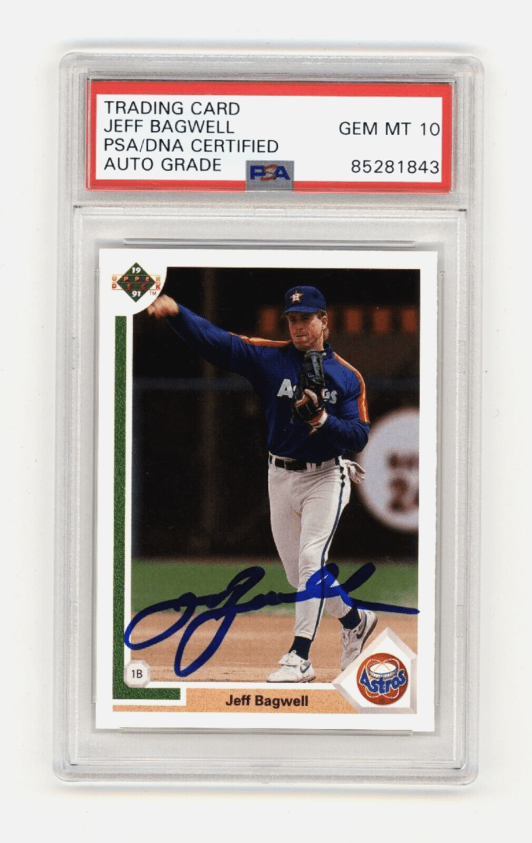 Jeff Bagwell 1991 Upper Deck #755 Rookie Card RC Signed PSA 10 Auto HOF Astros