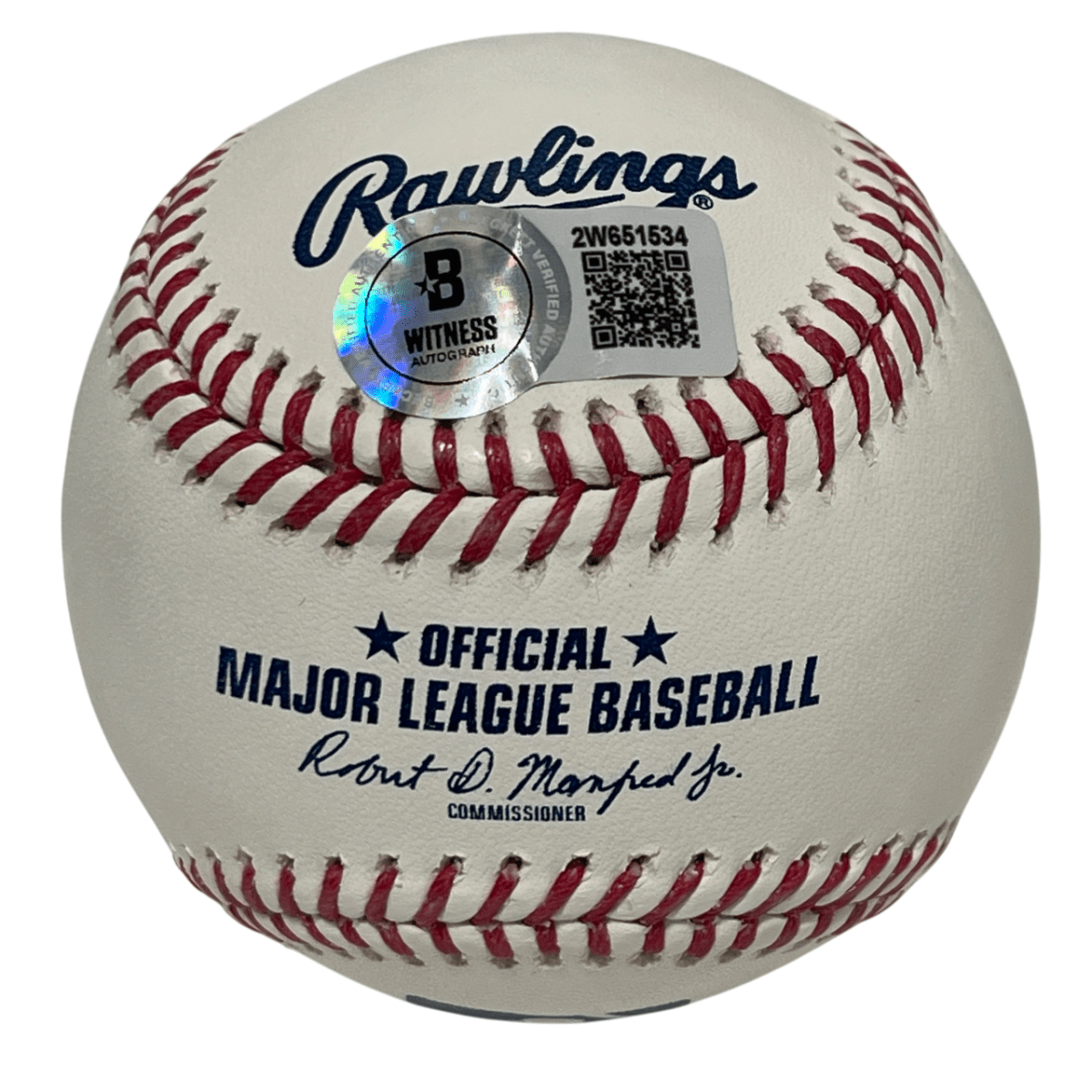 Robin Ventura Signed ROMLB Baseball w/ Grand Slam Single Beckett Witness BAS COA