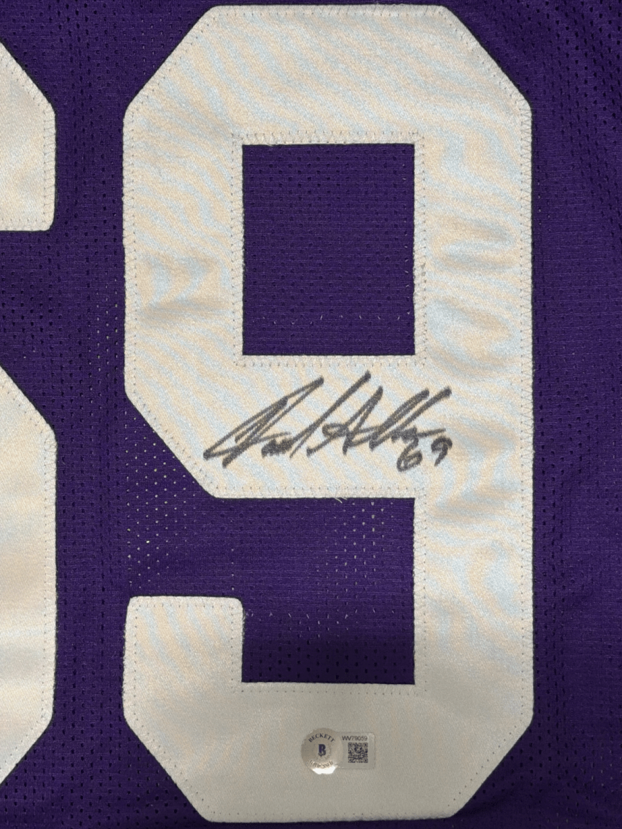Jared Allen Signed Minnesota Vikings Custom Jersey Beckett Witness BAS COA