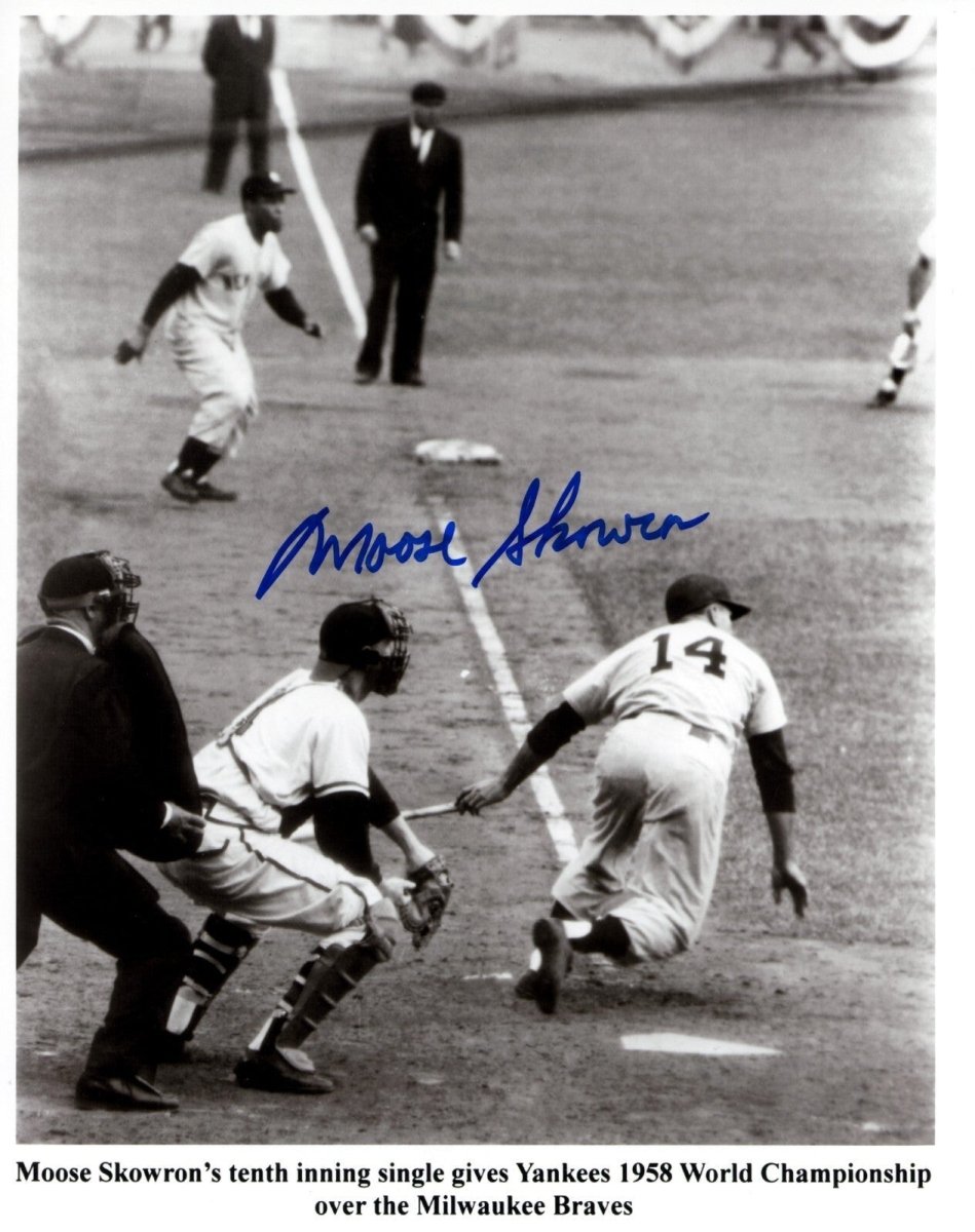 Bill Moose Skowron Signed Autographed  New York Yankees 8x10 Photo LSCM COA #2