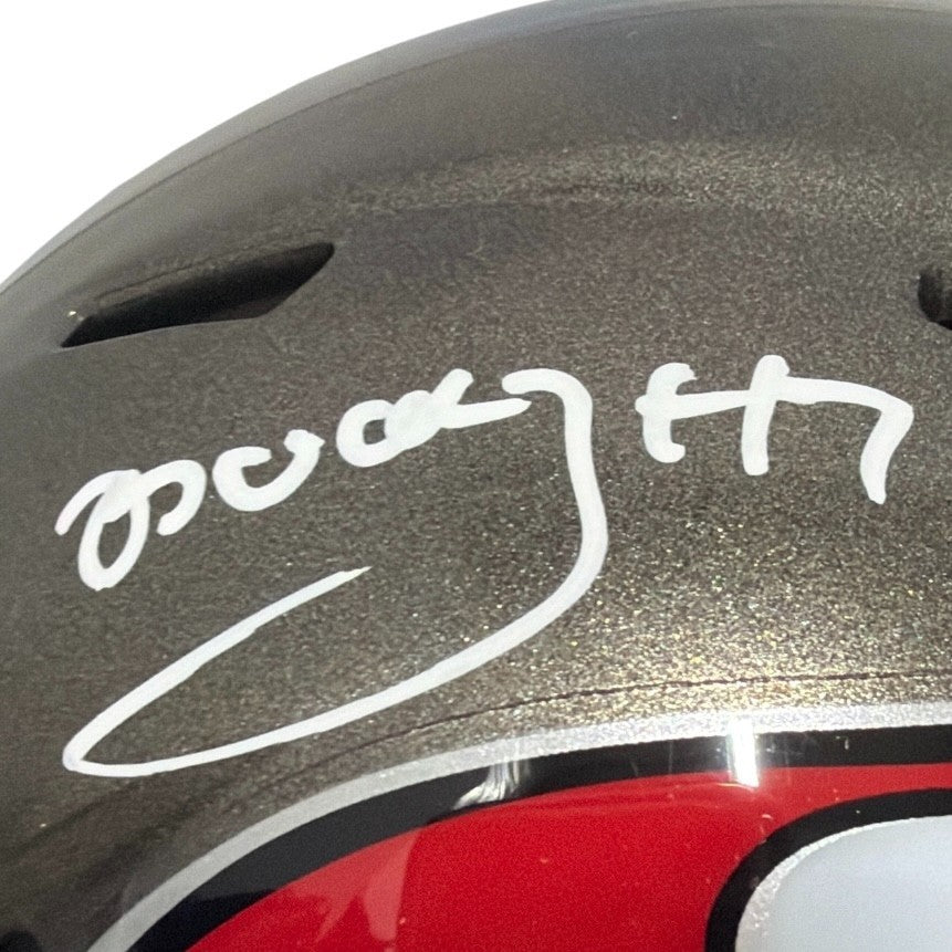 Bucky Irving Signed  Tampa Bay Buccaneers Speed Mini Helmet JSA Witness COA