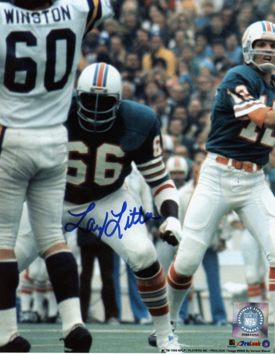 Larry Little Signed Autographed Miami Dolphins 8x10 Photo LSCM COA #1