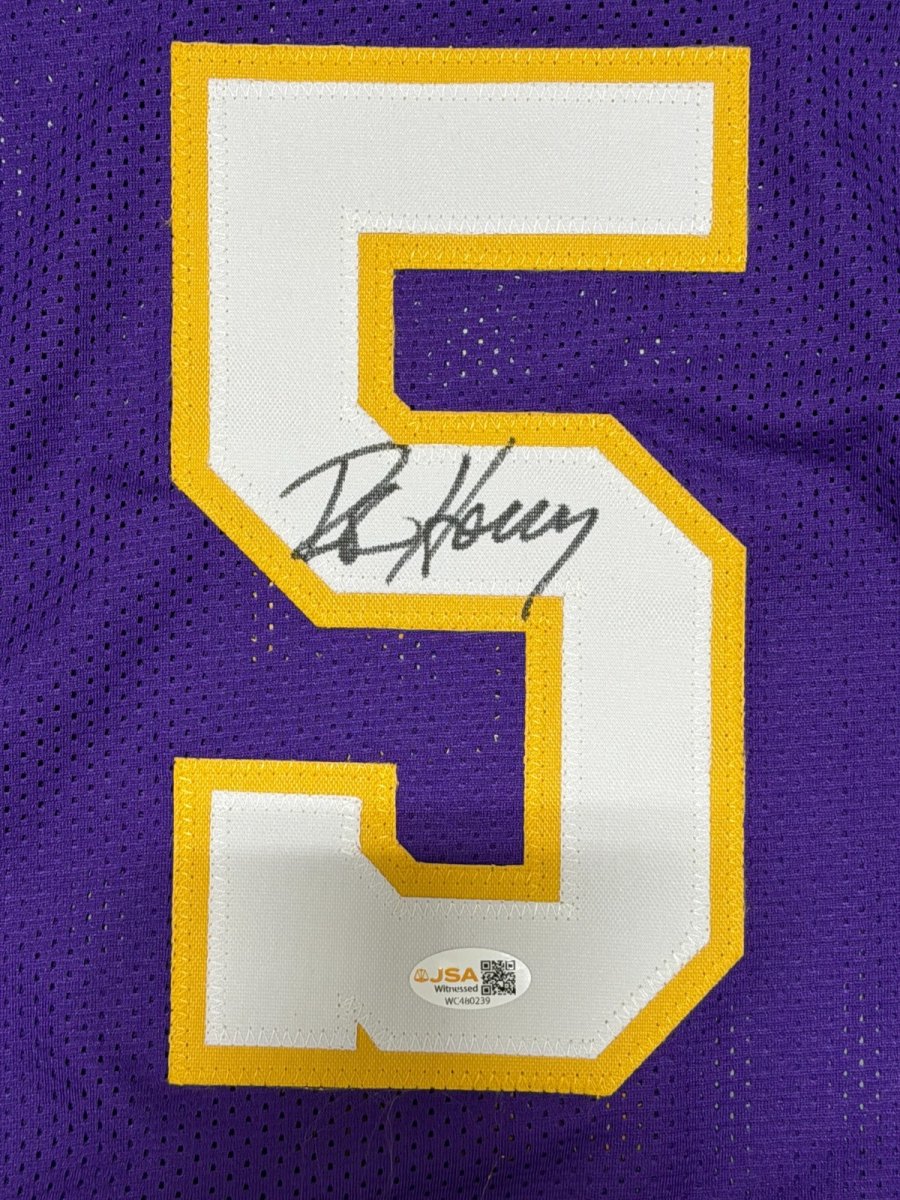 Robert Horry Signed Los Angeles Lakers Custom Jersey JSA Witness COA