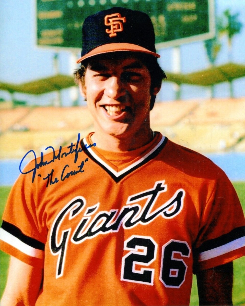 John Montefusco Signed SF Giants 8x10 Photo w/ The Count LSCM COA #2