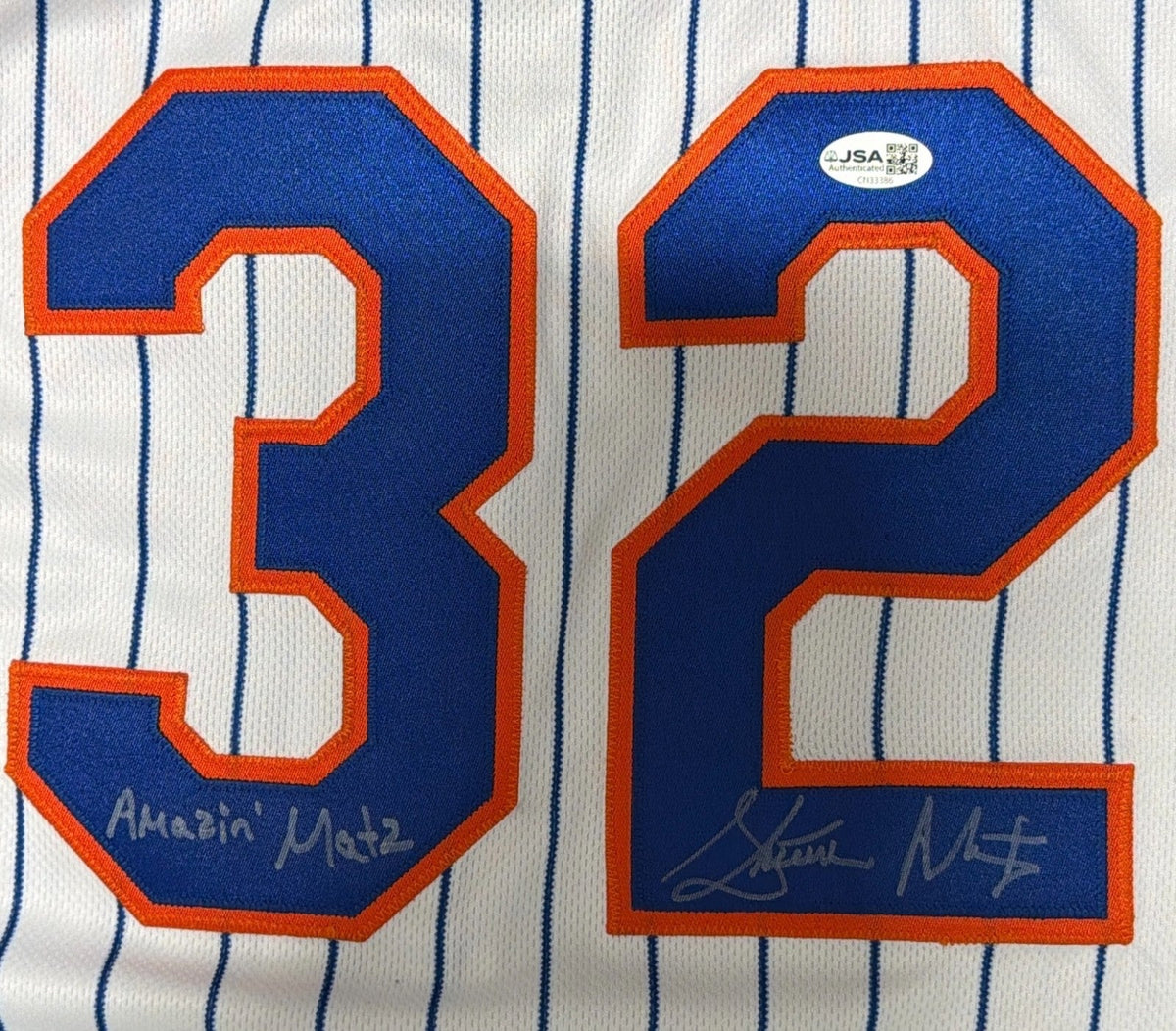 Steven Matz Signed New York Mets Majestic Jersey w/ Amazin Insc. JSA COA