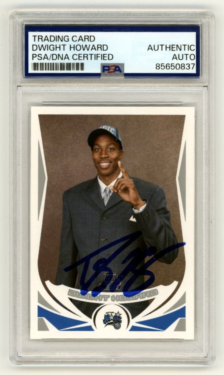 Dwight Howard 2004-05 Topps #221 Signed Rookie RC PSA Authentic Auto Magic HOF