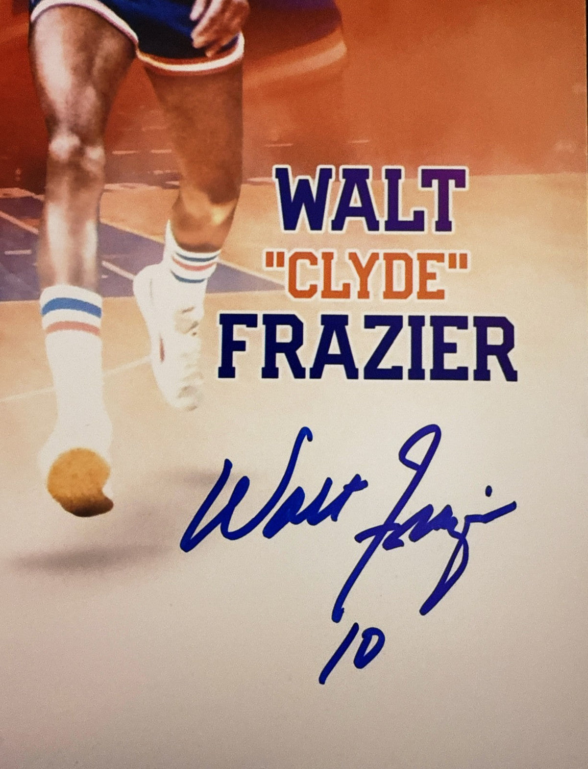 Earl Monroe &amp; Walt Frazier Dual Signed 16x20 Photo LE # Beckett Witness BAS COA