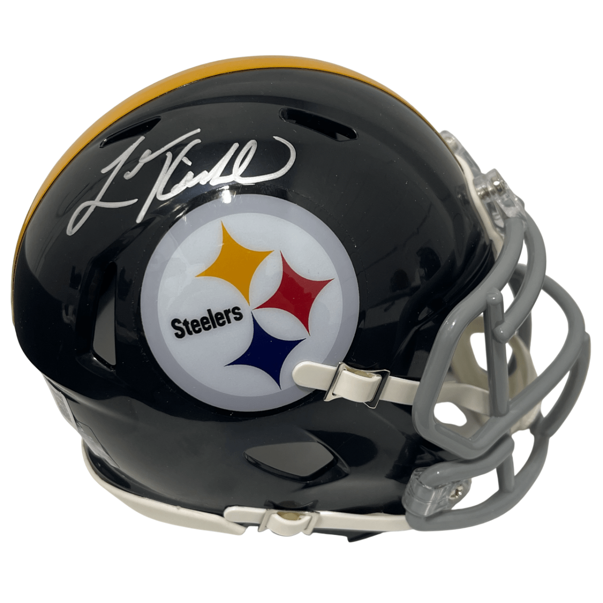 Levon Kirkland Signed Pittsburgh Steelers TB Mini Helmet Beckett Witness BAS COA
