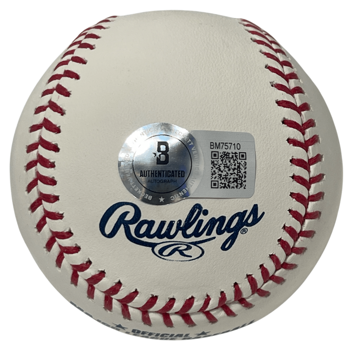 Luis Garcia Signed Rawlings ROMLB Baseball Beckett BAS COA Houston Astros