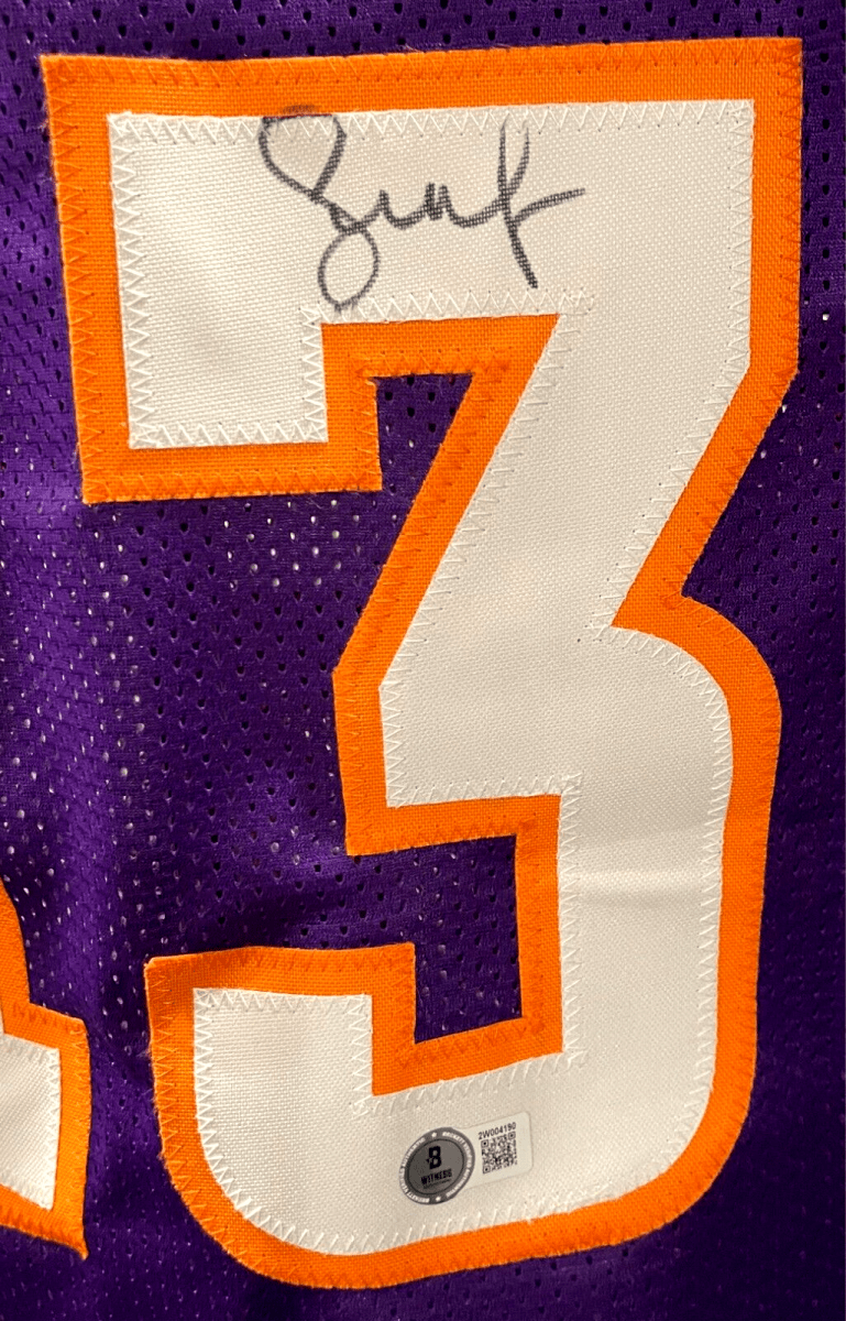 Steve Nash Signed Phoenix Suns Custom Jersey Beckett BAS Witness COA