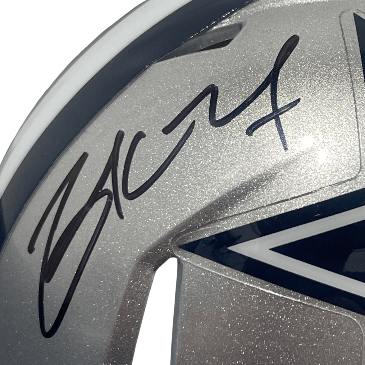 Zack Martin Signed Dallas Cowboys Speed Mini Helmet Beckett Witness BAS COA