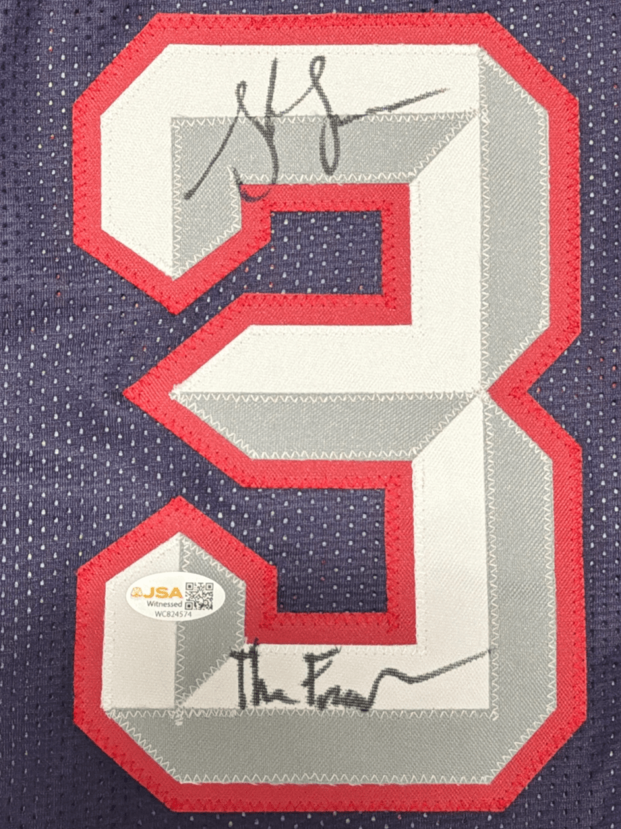 Steve Francis Signed Houston Rockets Custom Jersey w/ The Franchise JSA Wit COA