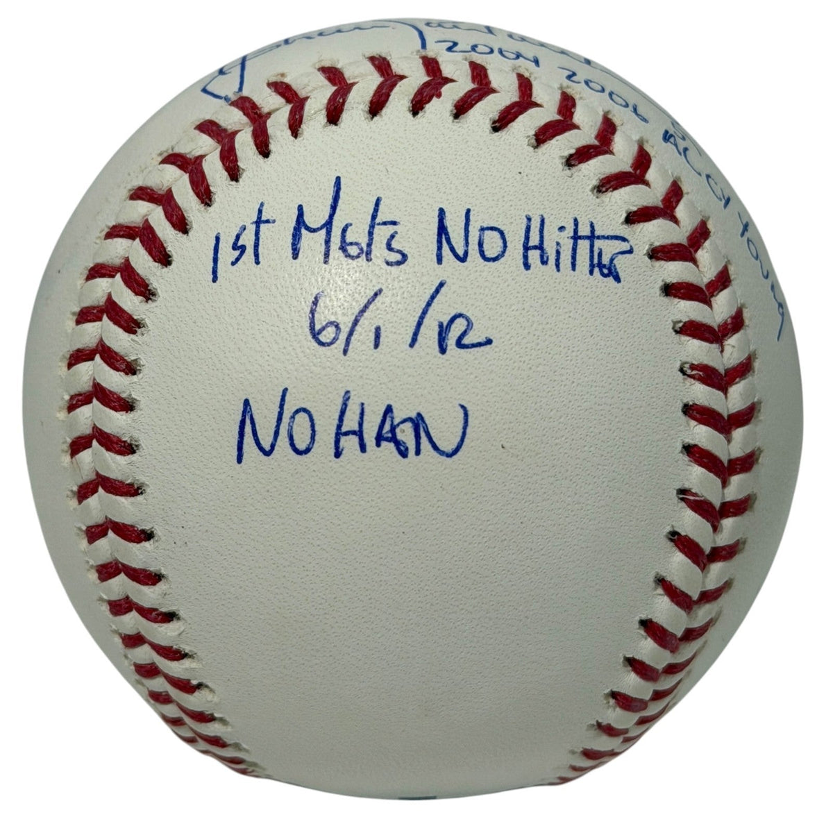 Johan Santana Signed Autographed ROMLB Baseball w/ 4 Stat Inscs JSA COA NY Mets