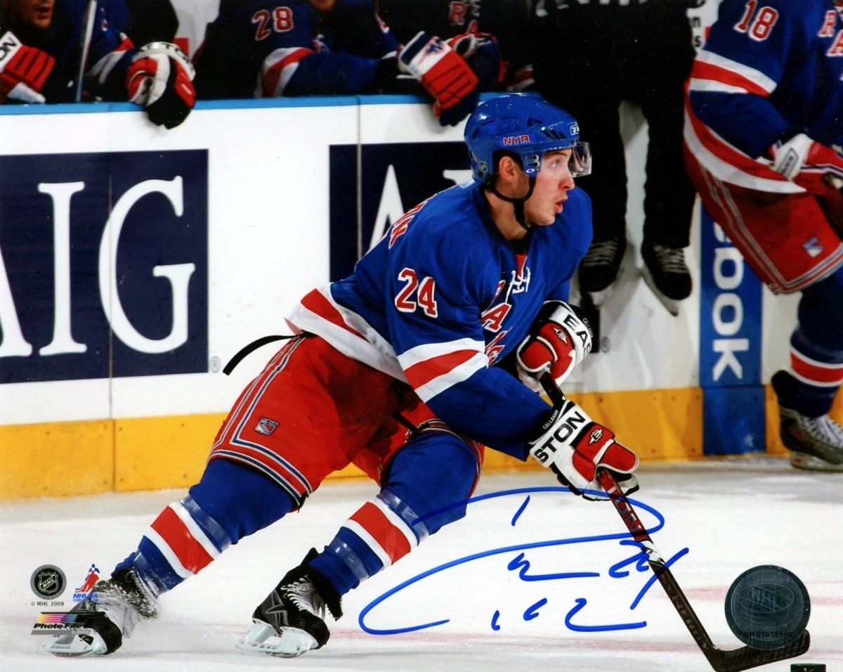Ryan Callahan Signed Autographed New York Rangers 8x10 Photo File LSCM COA