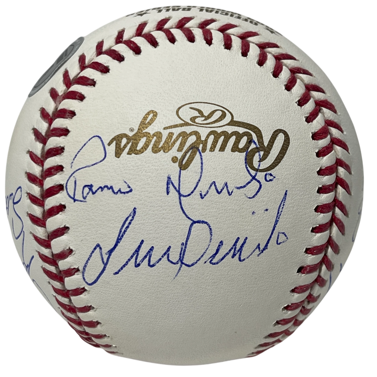 2004 Boston Red Sox Team Signed World Series ROMLB Baseball 11 Sigs BAS COA