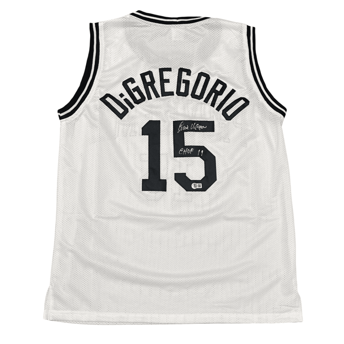 Ernie DiGregorio Signed Providence Custom Jersey w/ C HOF 19 Beckett BAS W COA