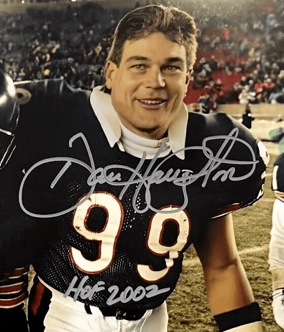 Dan Hampton & Mark Carrier Dual Signed Bears 11x14 Photo w/ Insc Beckett BAS COA