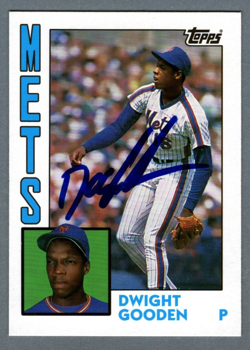 Dwight Doc Gooden Signed 2019 Topps Update Iconic Card Reprints ICR-32 LSCM COA