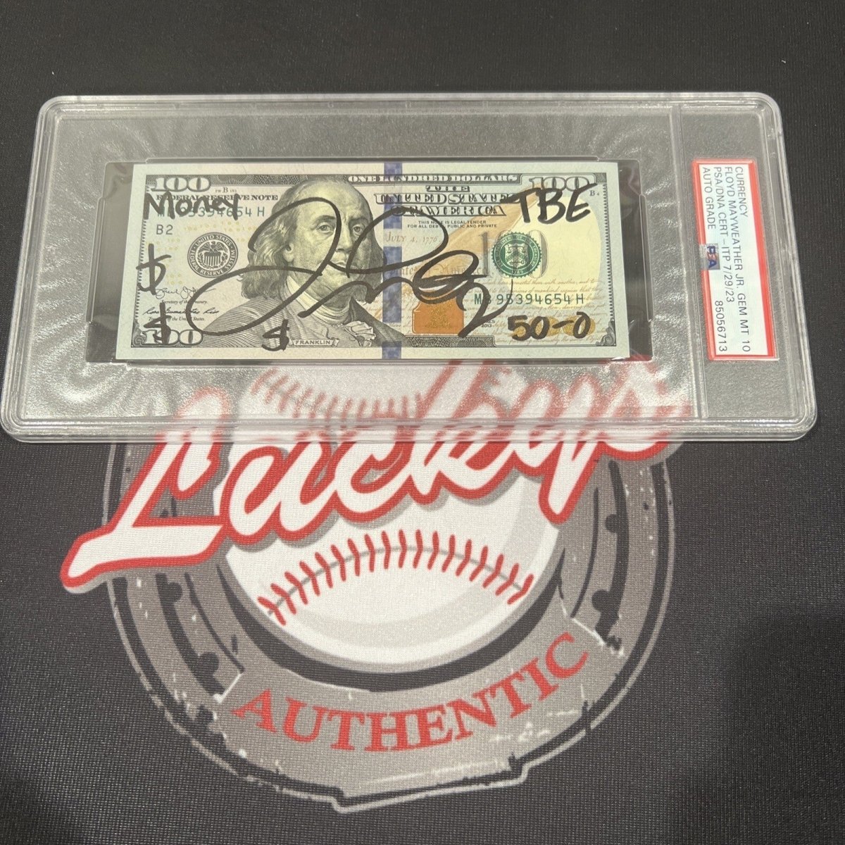 Floyd Mayweather Jr Signed $100 Bill US Currency x4 Inscriptions PSA 10 Auto E