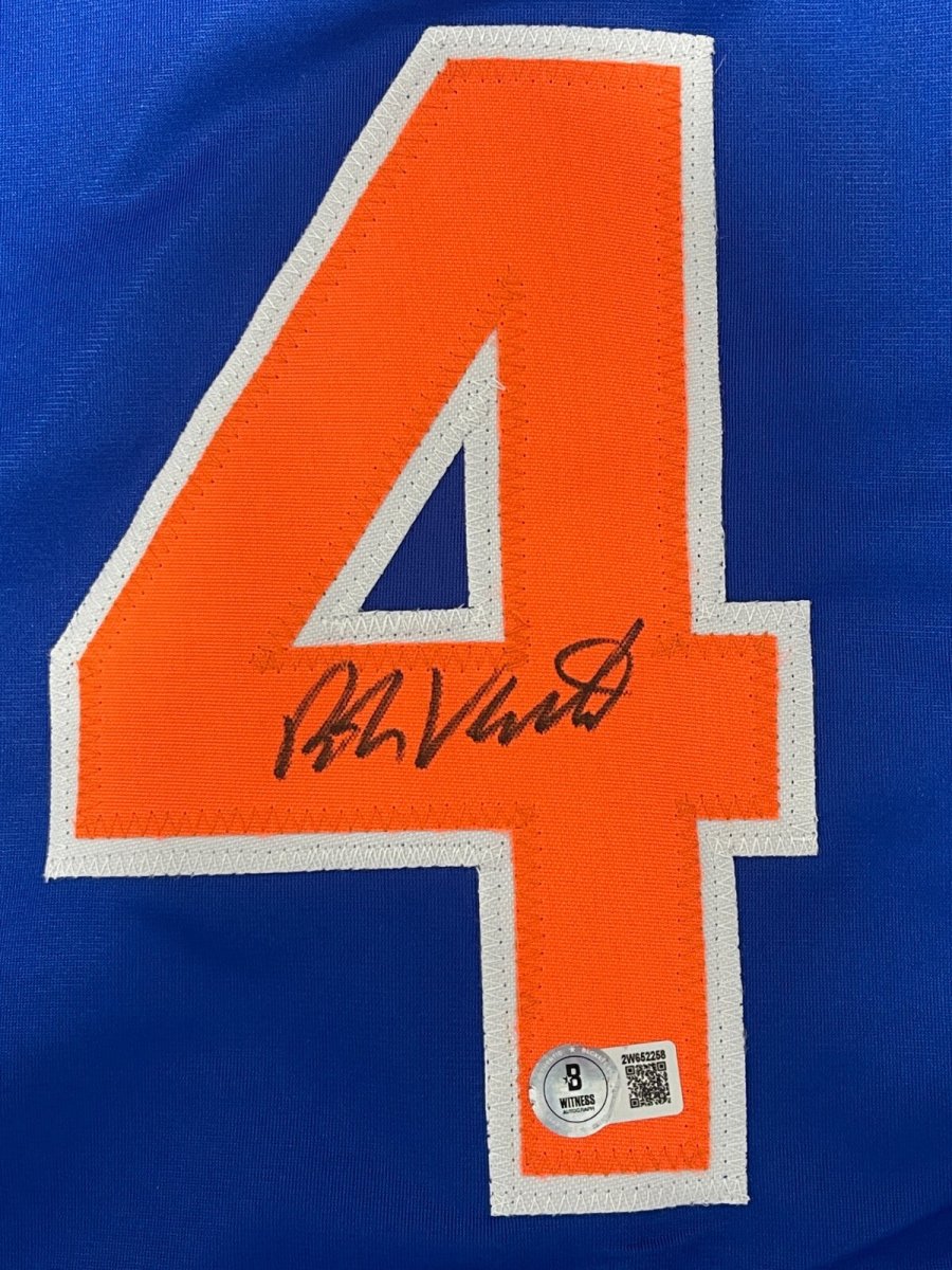 Robin Ventura Signed New York Mets Custom Jersey Beckett Witness BAS COA