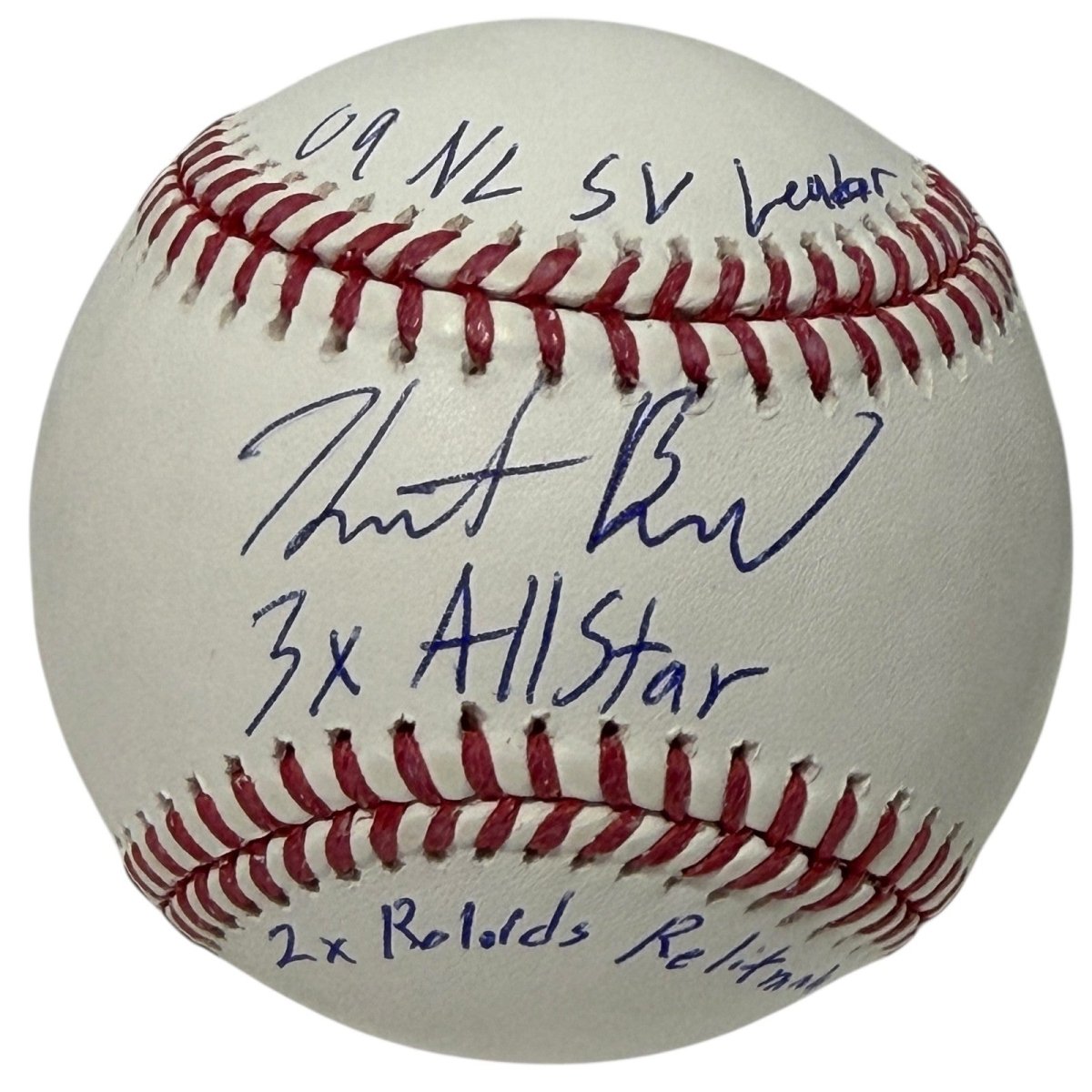 Heath Bell Signed Autographed ROMLB Baseball w/ 3 Insc JSA Witness COA