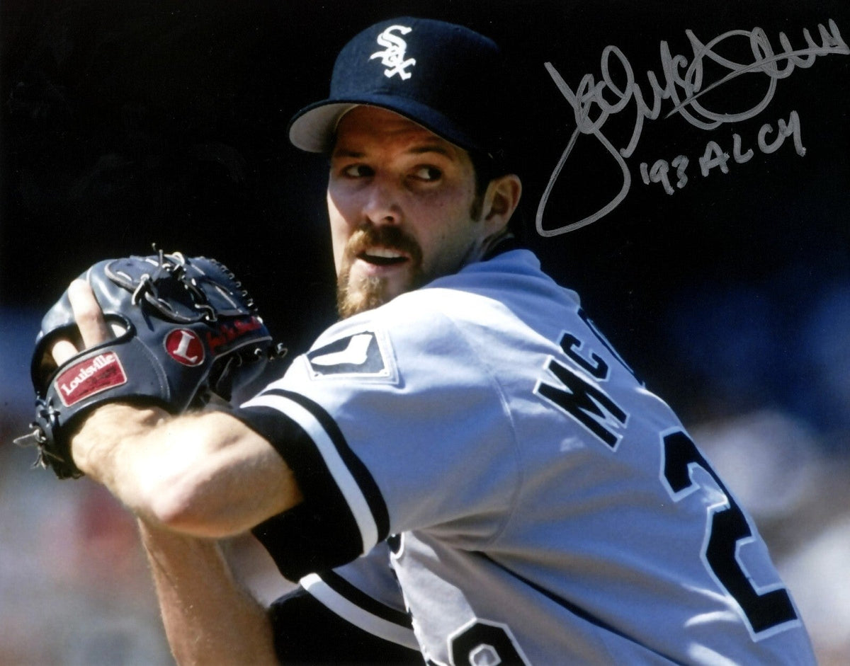 Jack McDowell Signed Chicago White Sox 8x10 Photo w/ 93 AL CY LSCM COA #2