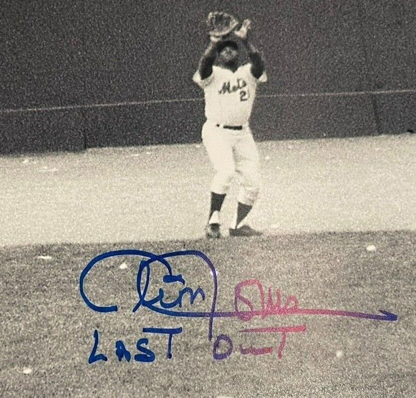 Cleon Jones Signed New York Mets 16x20 Photo "Last Out" JSA WIT COA