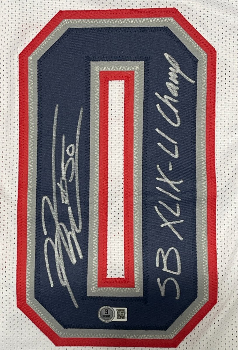 Rob Ninkovich Signed Patriots Custom Jersey w SB XLIX LI Champ Beckett W BAS COA
