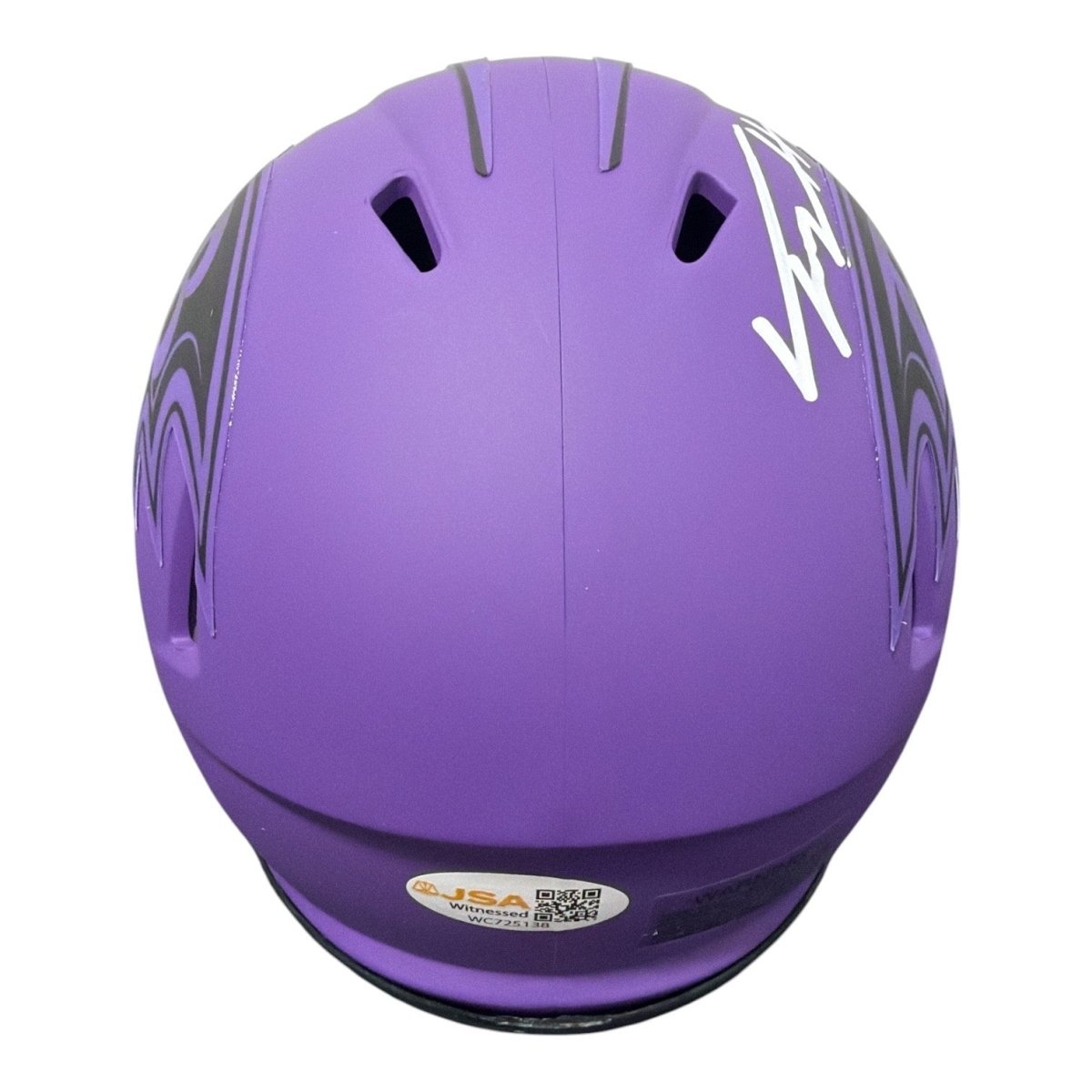Trey Hendrickson Signed Baltimore Ravens Rave Mini Helmet JSA Witness COA