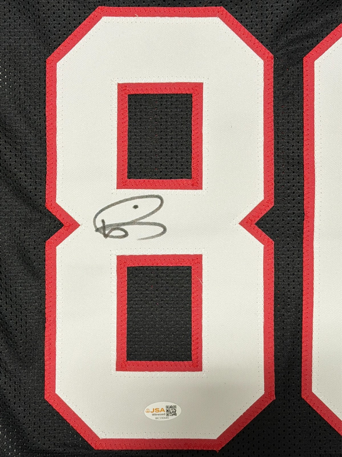 Andre Rison Signed Autographed Atlanta Falcons Custom Jersey JSA Witness COA