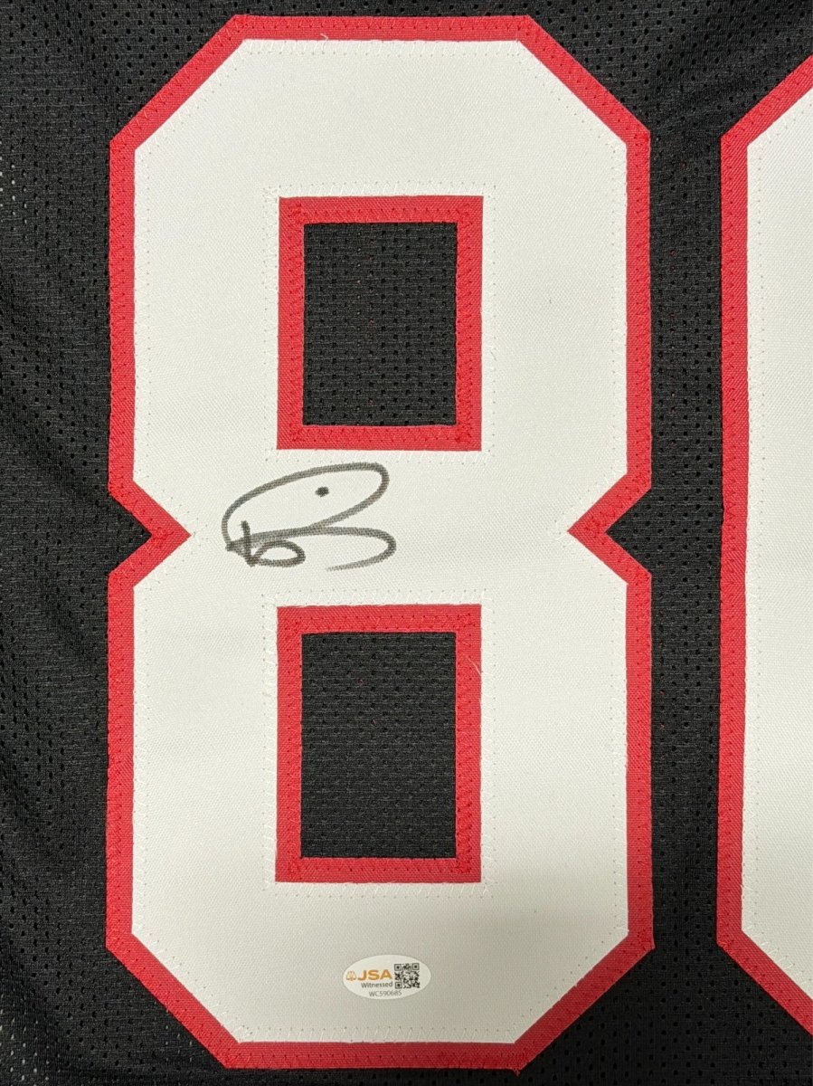 Andre Rison Signed Autographed Atlanta Falcons Custom Jersey JSA Witness COA