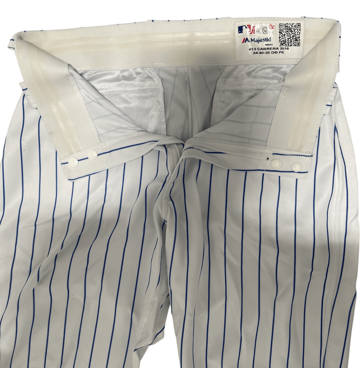 Asdrubal Cabrera 2016 New York Mets Game Used Issued Pants MLB HOLO COA