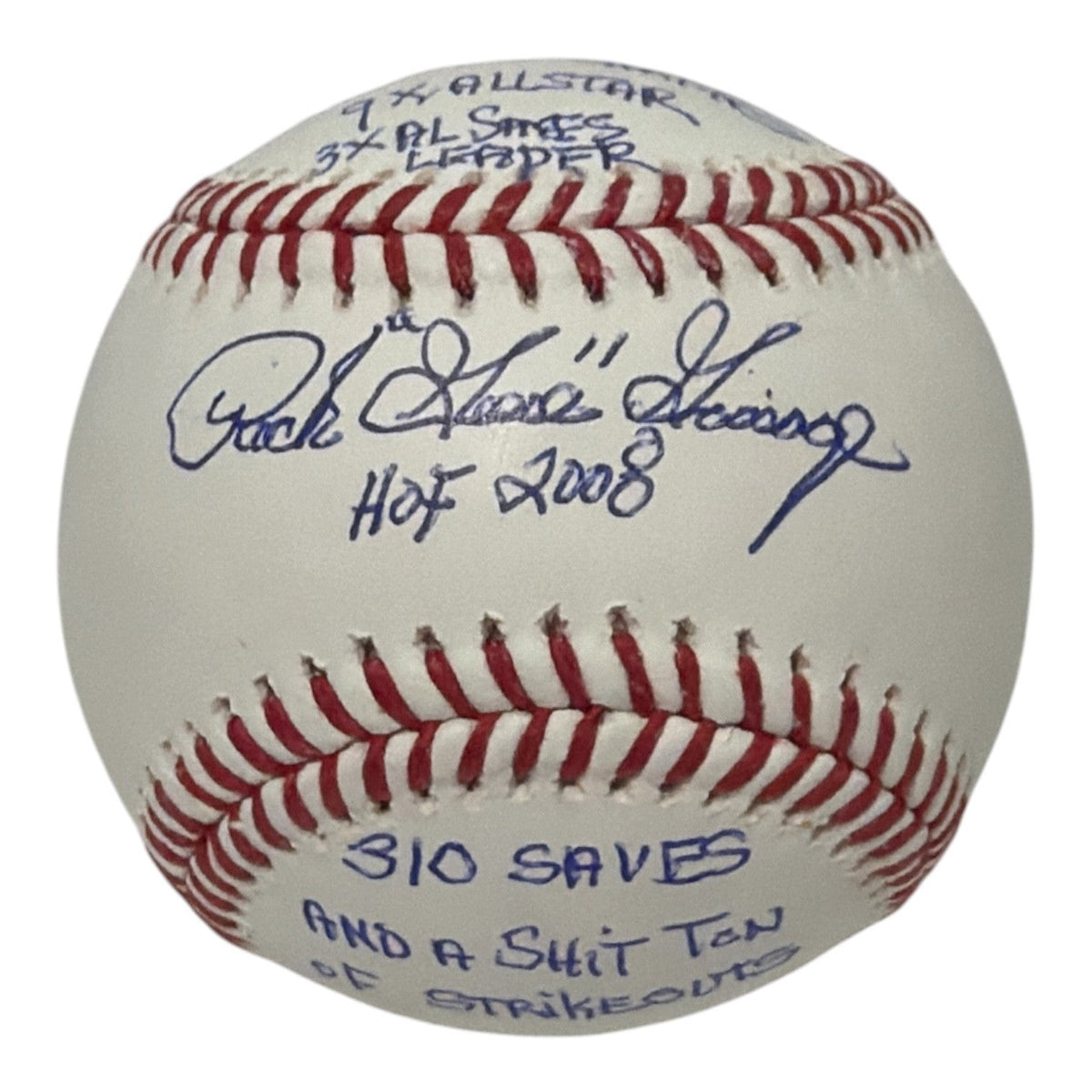 Rich "Goose" Gossage Signed ROMLB Baseball w/ 6x Stat Insc JSA COA Yankees HOF
