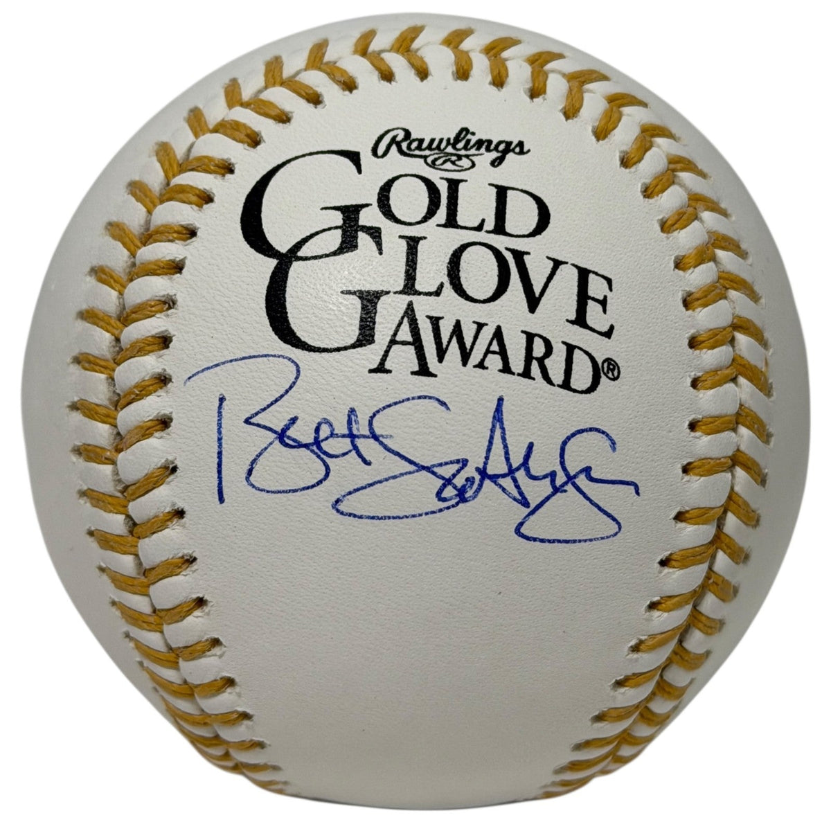 Bret Saberhagen Signed Autographed Gold Glove Baseball JSA Witness COA