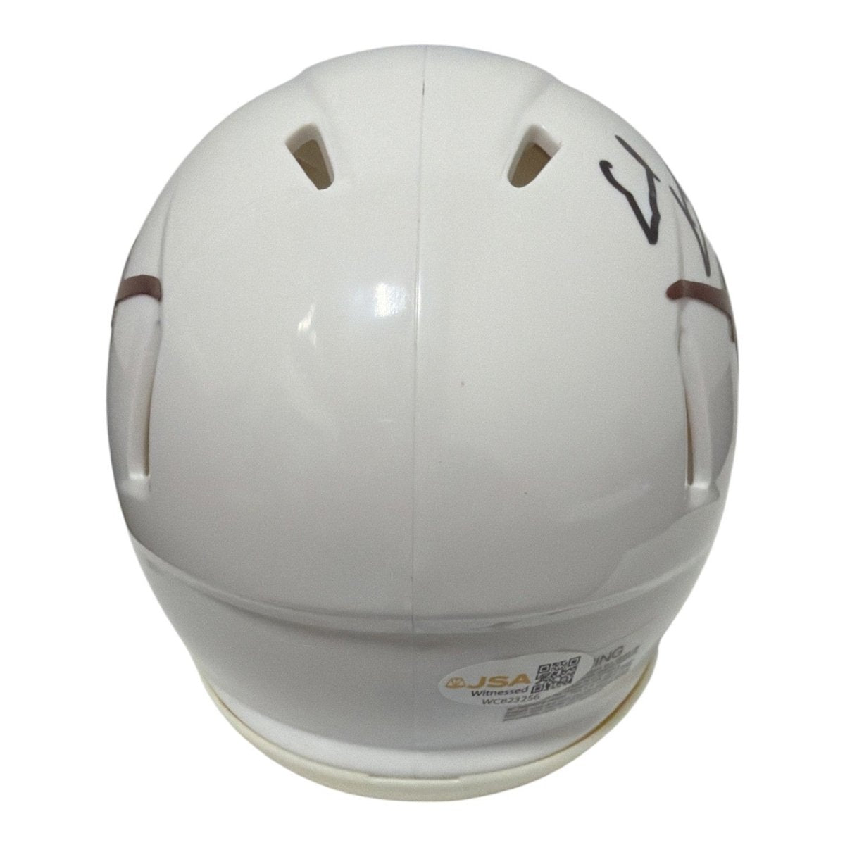 Earl Campbell Signed Texas Longhorns Speed Mini Helmet w/ HT 77 JSA Witness COA