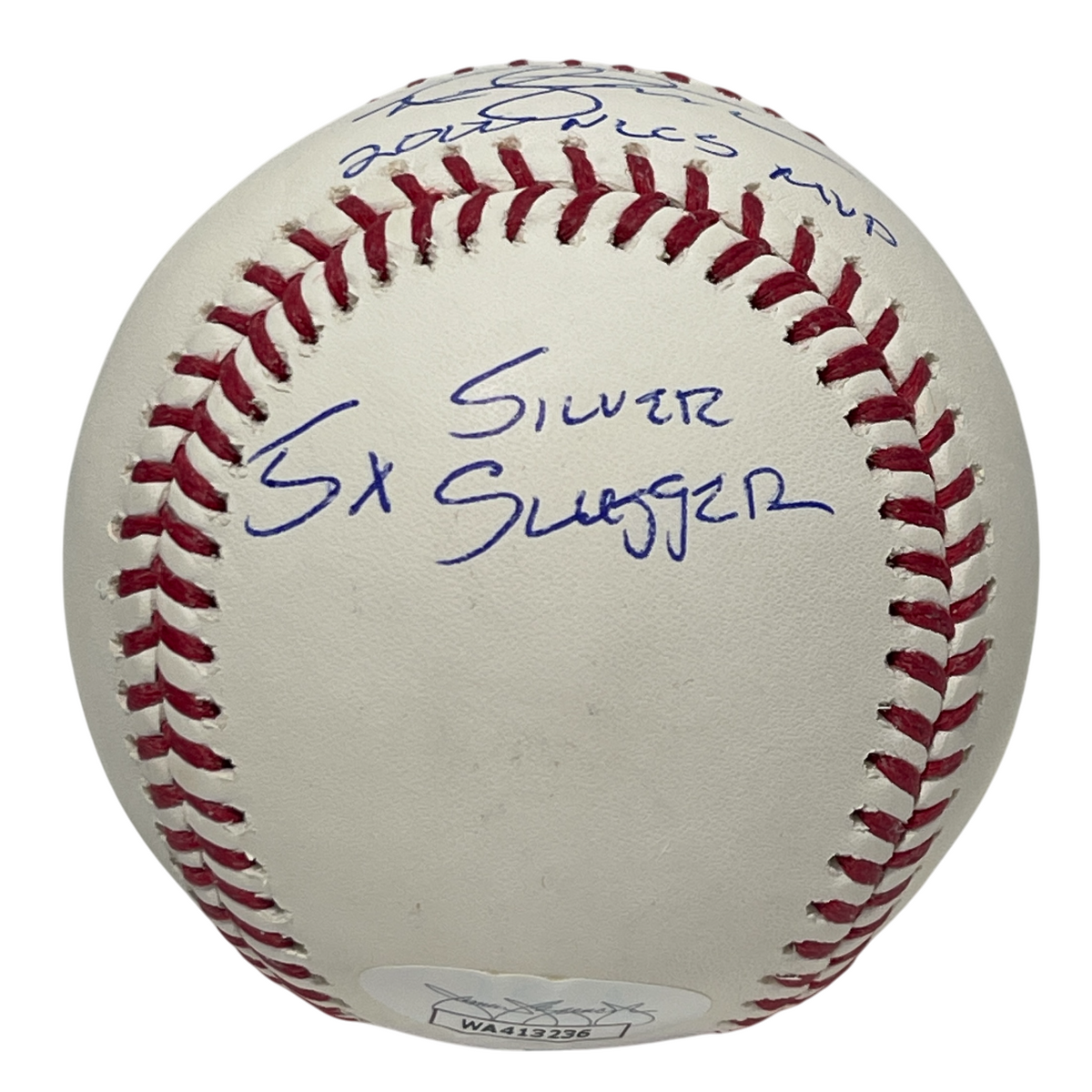 Mike Hampton Signed Auto ROMLB Baseball w/ 2000 NLCS MVP + 2 Ins JSA COA Mets