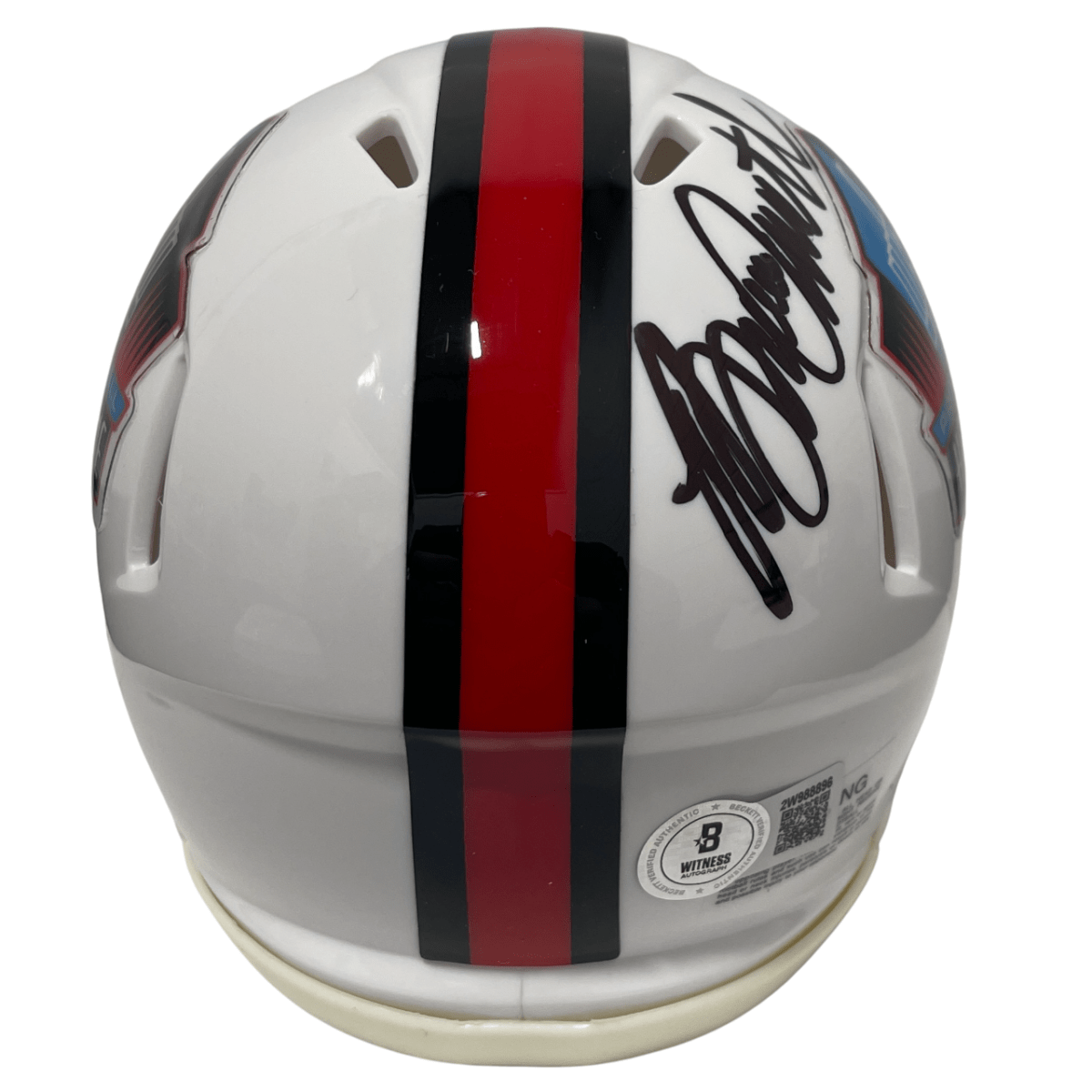 Bruce Smith Signed Pro Football HOF Speed Mini Helmet Beckett Witness BAS COA