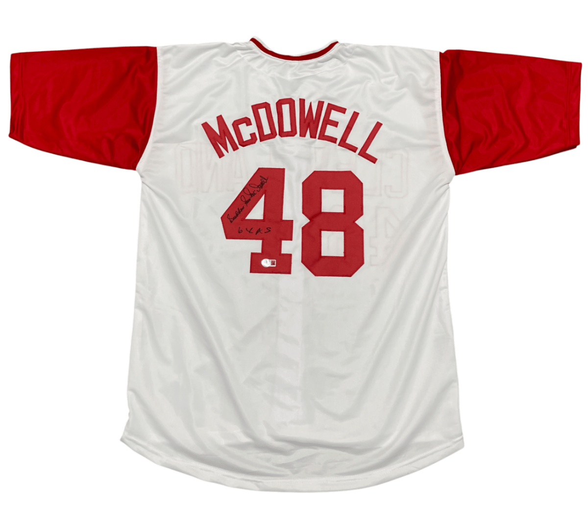 Sam McDowell Signed Cleveland Indians Custom Jersey Sudden 6x AS Beckett BAS COA