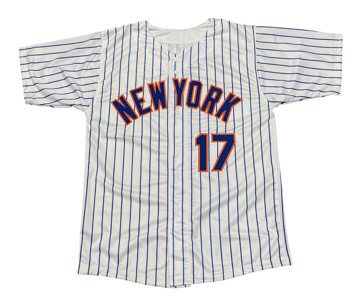 Keith Hernandez Signed Auto Mets Custom Jersey w/ 86 WS Champs Beckett BAS COA